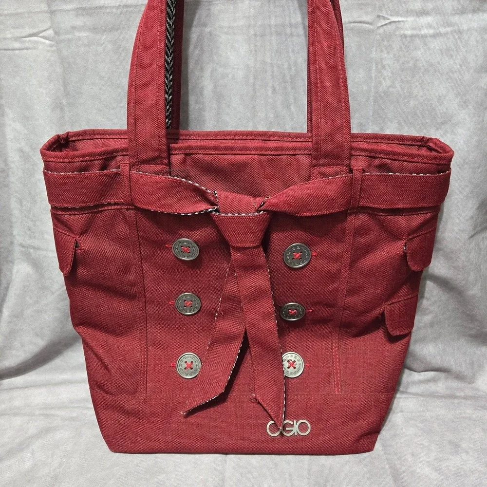 OGIO‎ Hamptons Tote Bag Padded Laptop Executive Travel Bag Garnet Red